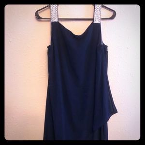Navy Blue Evening Dress